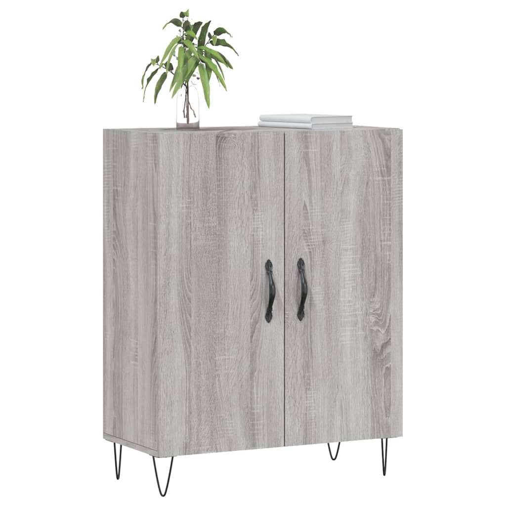 Credenza Grigio Sonoma 69,5x34x90 cm in Legno Multistrato - homemem39