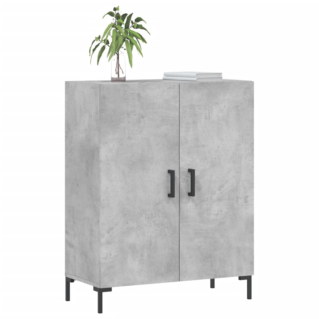 Credenza Grigio Cemento 69,5x34x90 cm in Legno Multistrato - homemem39