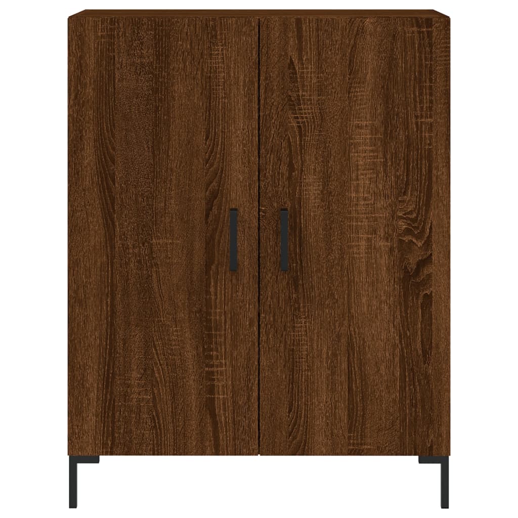 Credenza Rovere Marrone 69,5x34x90 cm in Legno Multistrato - homemem39