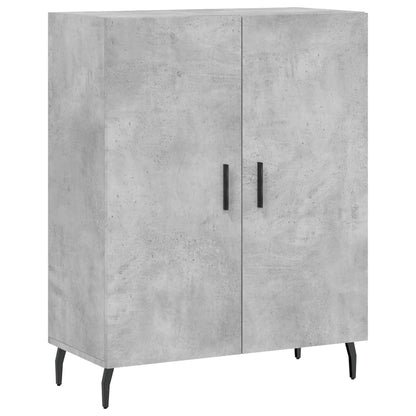 Credenza Grigio Cemento 69,5x34x90 cm in Legno Multistrato