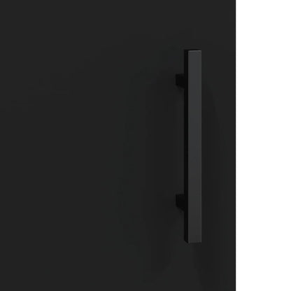 Credenza Nera 69,5x34x90 cm in Legno Multistrato - homemem39
