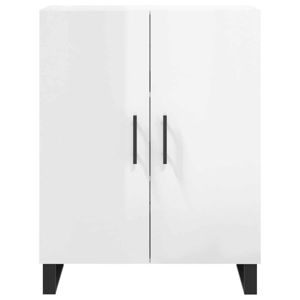 Credenza 69,5x34x90 cm in Legno Multistrato Bianco Lucido - homemem39