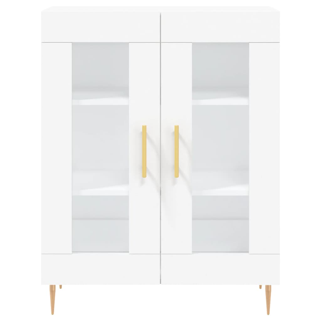 Credenza Bianca 69,5x34x90 cm in Legno Multistrato - homemem39