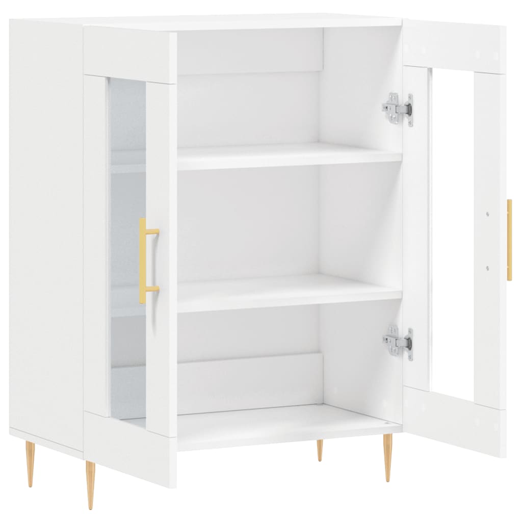 Credenza Bianca 69,5x34x90 cm in Legno Multistrato - homemem39