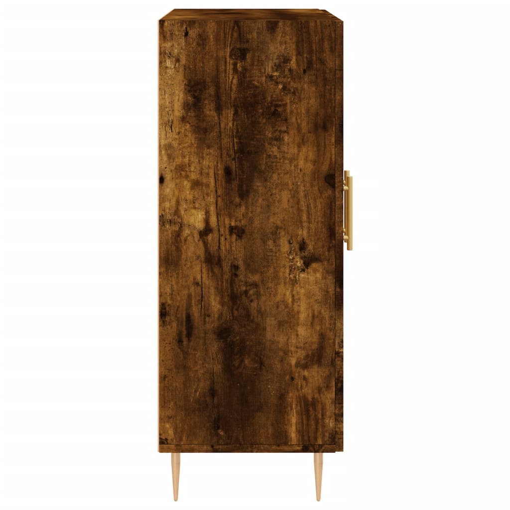 Credenza Rovere Fumo 69,5x34x90 cm in Legno Multistrato
