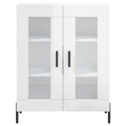 Credenza 69,5x34x90 cm in Legno Multistrato Bianco Lucido - homemem39