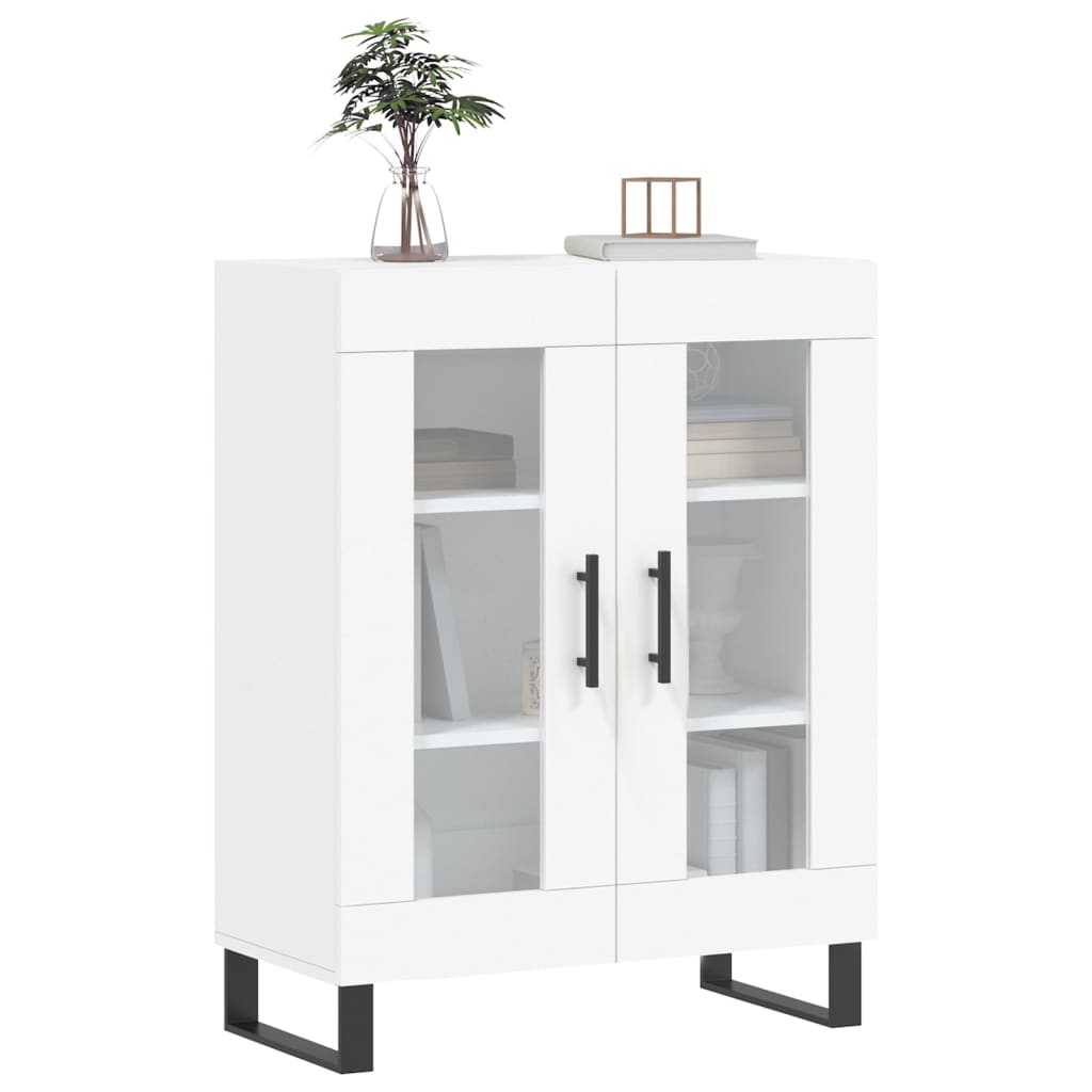 Credenza Bianca 69,5x34x90 cm in Legno Multistrato