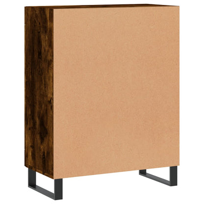 Credenza Rovere Fumo 69,5x34x90 cm in Legno Multistrato