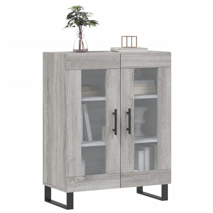 Credenza Grigio Sonoma 69,5x34x90 cm in Legno Multistrato