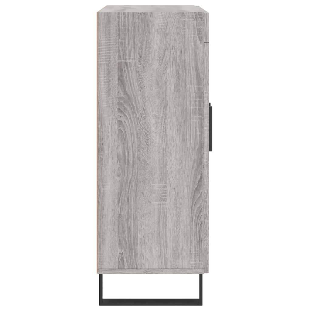 Credenza Grigio Sonoma 69,5x34x90 cm in Legno Multistrato