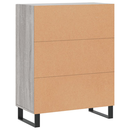 Credenza Grigio Sonoma 69,5x34x90 cm in Legno Multistrato