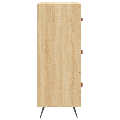 Cassettiera Rovere Sonoma 69,5x34x90 cm in Legno Multistrato