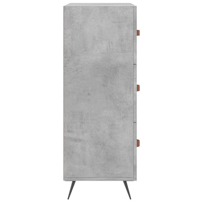 Credenza Grigio Cemento 69,5x34x90 cm in Legno Multistrato