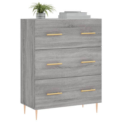 Credenza Grigio Sonoma 69,5x34x90 cm in Legno Multistrato - homemem39