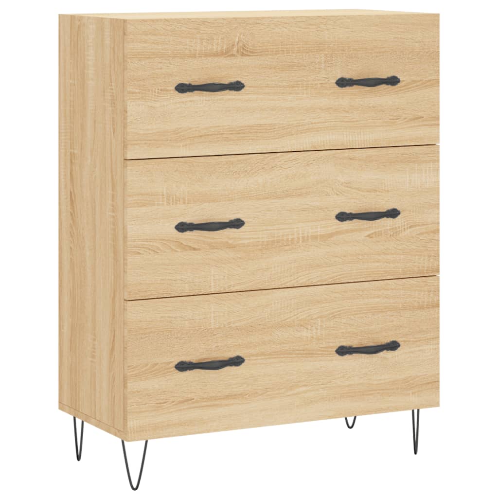 Credenza Rovere Sonoma 69,5x34x90 cm in Legno Multistrato - homemem39