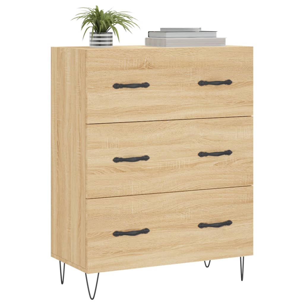 Credenza Rovere Sonoma 69,5x34x90 cm in Legno Multistrato - homemem39