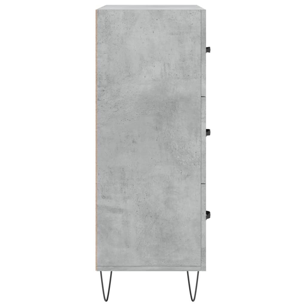 Credenza Grigio Cemento 69,5x34x90 cm in Legno Multistrato - homemem39