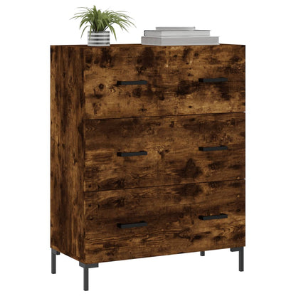 Credenza Rovere Fumo 69,5x34x90 cm in Legno Multistrato - homemem39