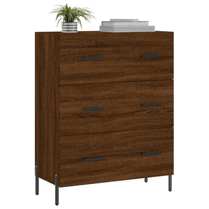 Credenza Rovere Marrone 69,5x34x90 cm in Legno Multistrato - homemem39