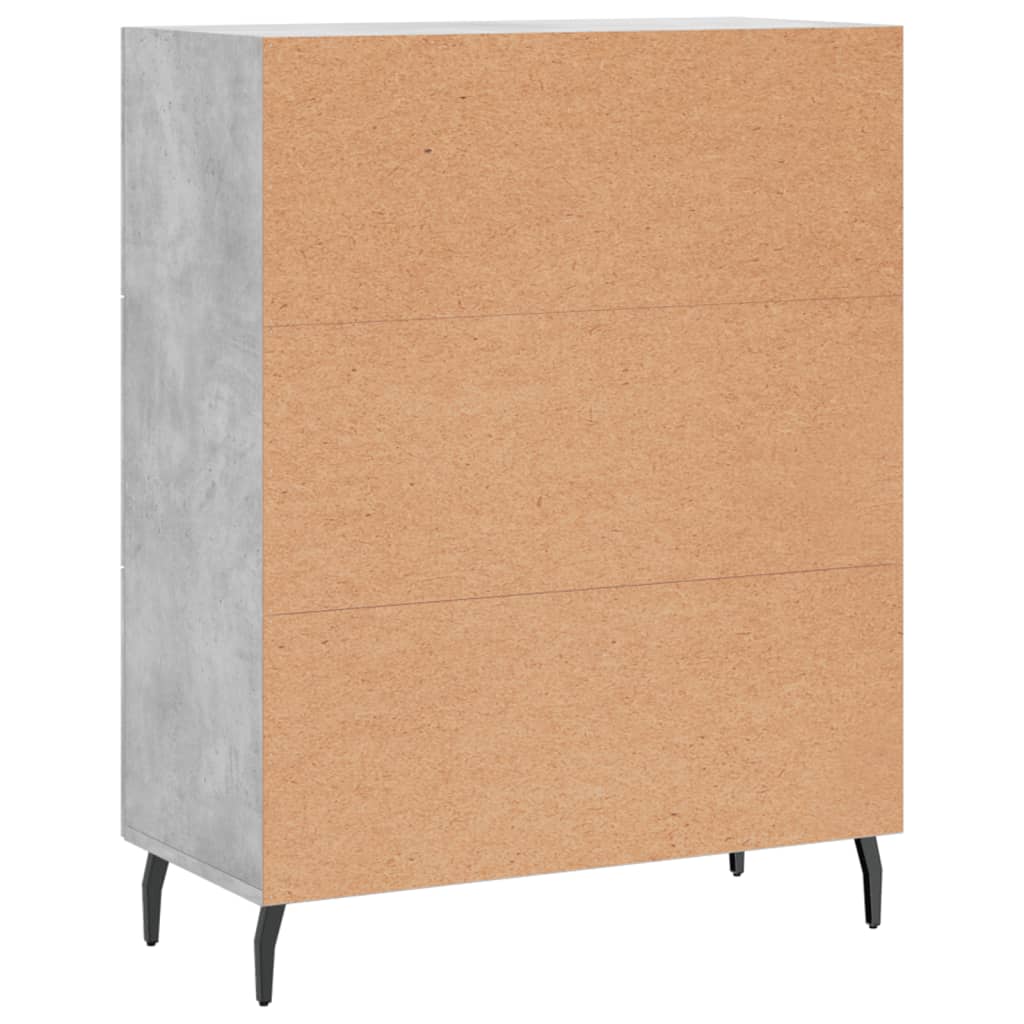 Credenza Grigio Cemento 69,5x34x90 cm in Legno Multistrato | homemem39