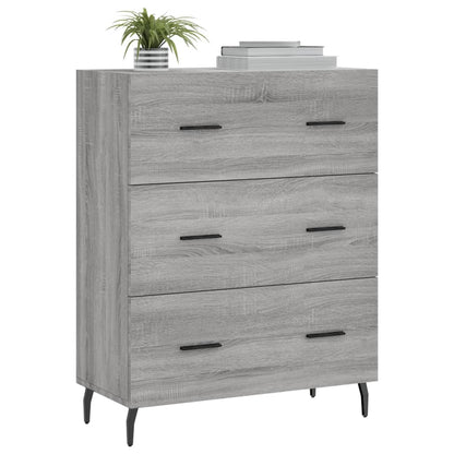 Credenza Grigio Sonoma 69,5x34x90 cm in Legno Multistrato - homemem39