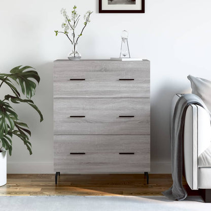 Credenza Grigio Sonoma 69,5x34x90 cm in Legno Multistrato - homemem39