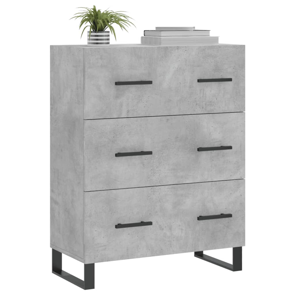 Credenza Grigio Cemento 69,5x34x90 cm in Legno Multistrato - homemem39