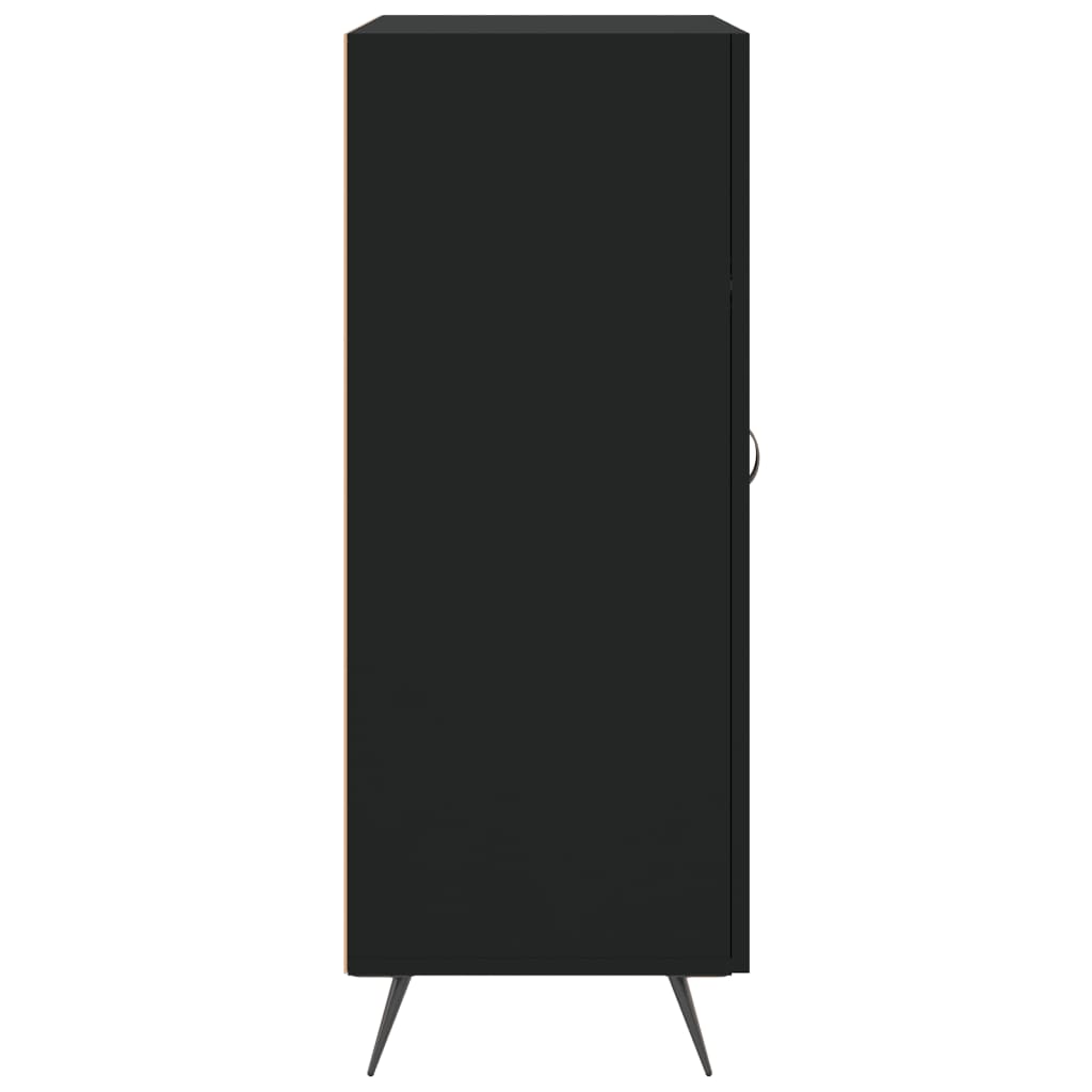 Credenza Nera 69,5x34x90 cm in Legno Multistrato