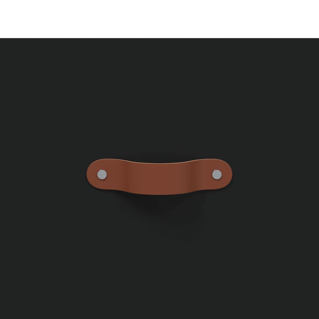 Credenza Nera 69,5x34x90 cm in Legno Multistrato