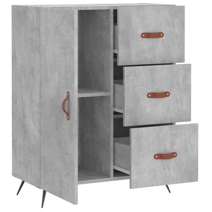 Credenza Grigio Cemento 69,5x34x90 cm in Legno Multistrato - homemem39