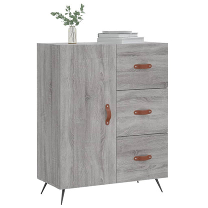 Credenza Grigio Sonoma 69,5x34x90 cm in Legno Multistrato - homemem39