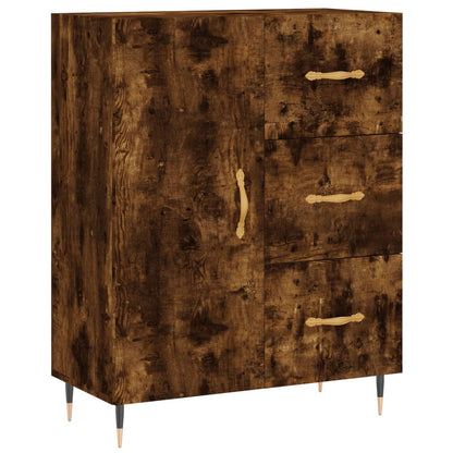 Credenza Rovere Fumo 69,5x34x90 cm in Legno Multistrato - homemem39
