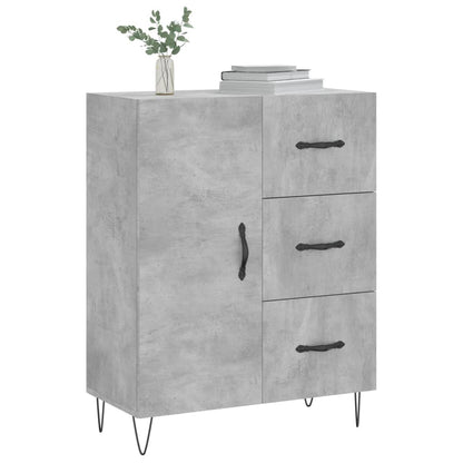 Credenza Grigio Cemento 69,5x34x90 cm in Legno Multistrato - homemem39