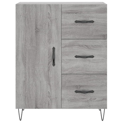 Credenza Grigio Sonoma 69,5x34x90 cm in Legno Multistrato