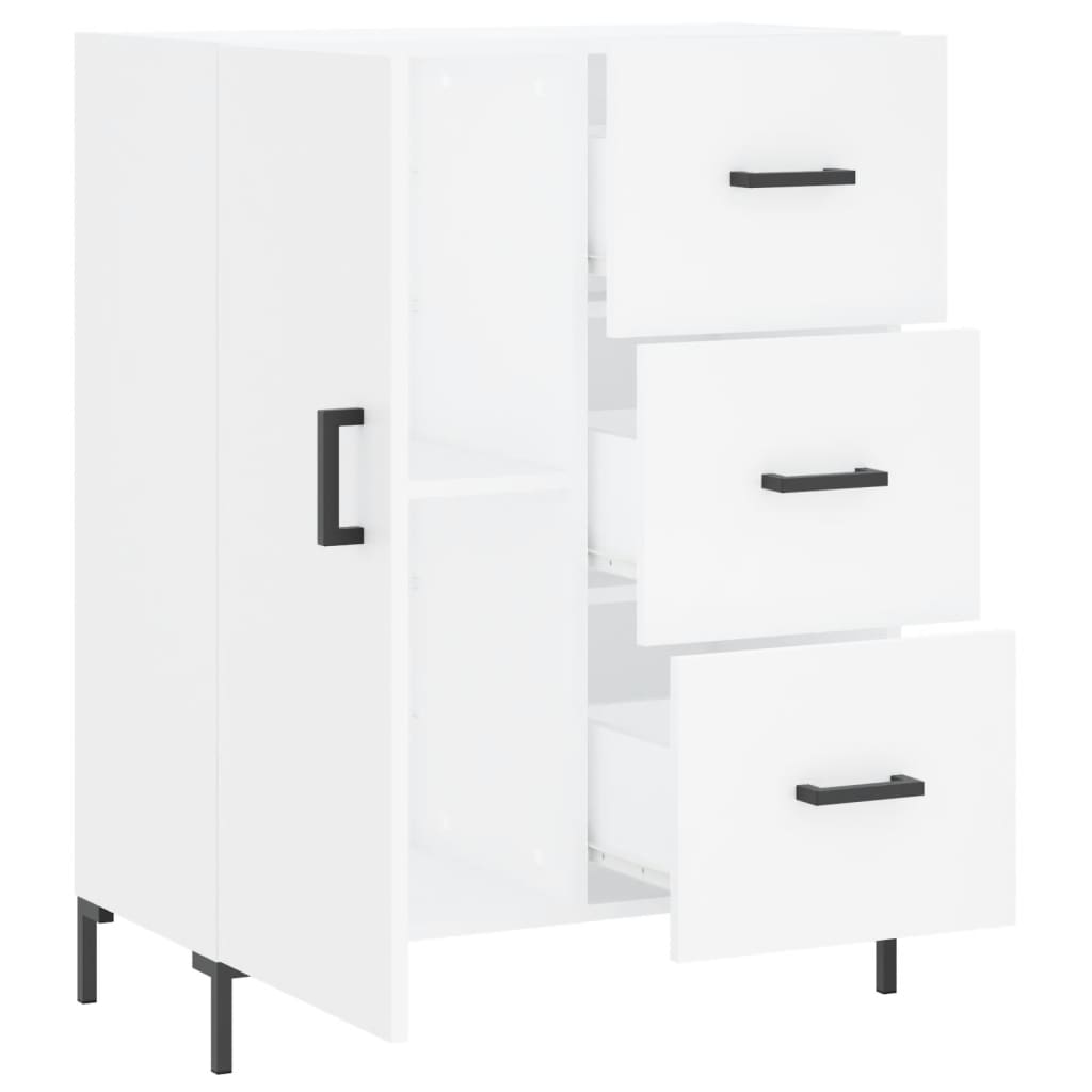 Credenza Bianca 69,5x34x90 cm in Legno Multistrato - homemem39