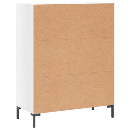 Credenza 69,5x34x90 cm in Legno Multistrato Bianco Lucido