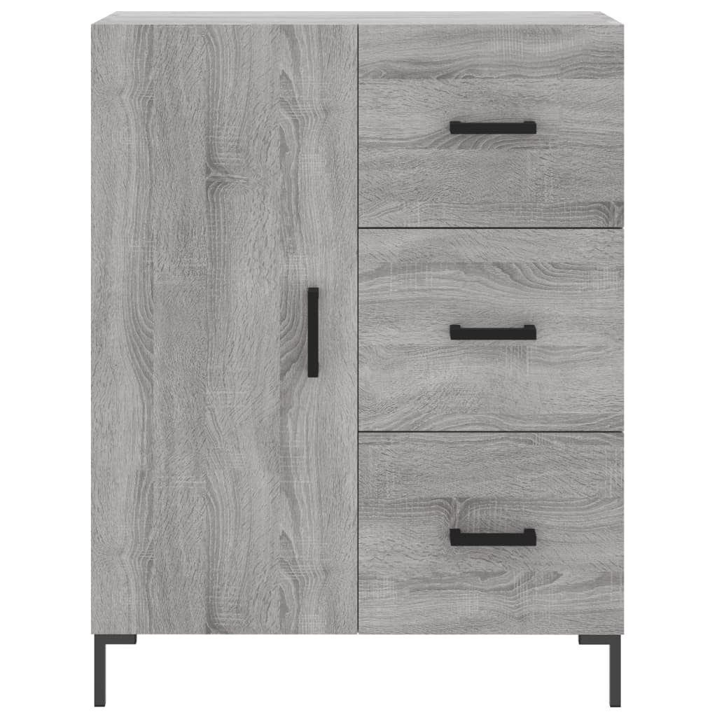 Credenza Grigio Sonoma 69,5x34x90 cm in Legno Multistrato - homemem39
