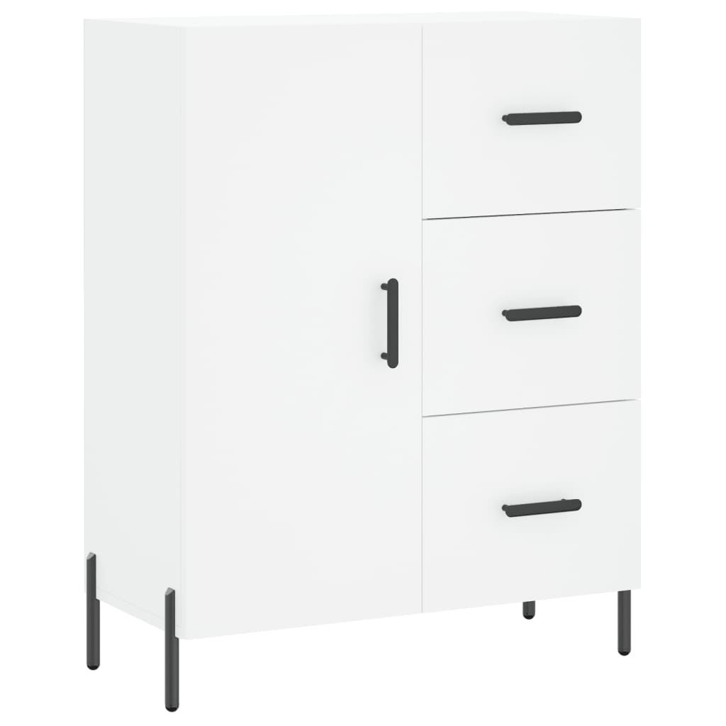 Credenza Bianca 69,5x34x90 cm in Legno Multistrato | homemem39