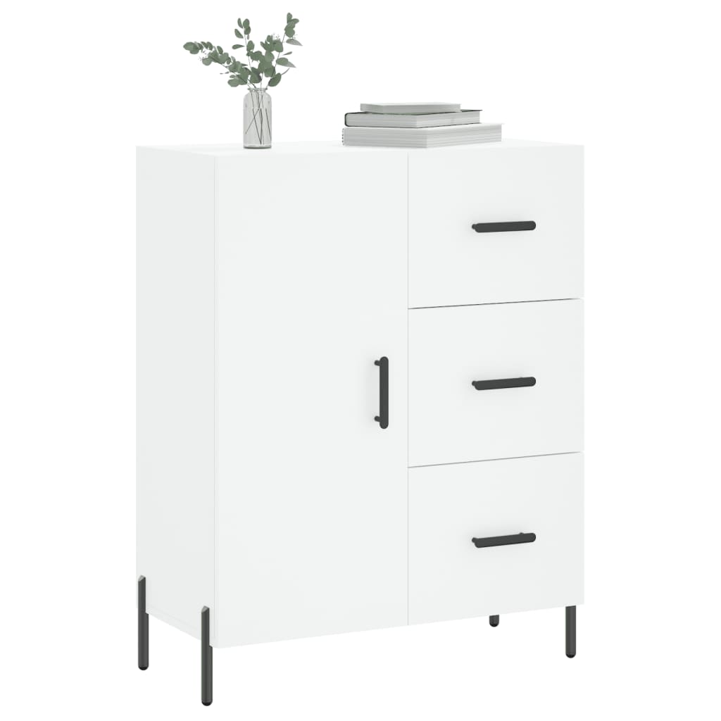 Credenza Bianca 69,5x34x90 cm in Legno Multistrato | homemem39