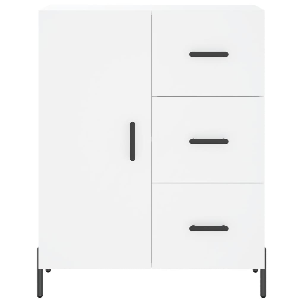 Credenza Bianca 69,5x34x90 cm in Legno Multistrato | homemem39