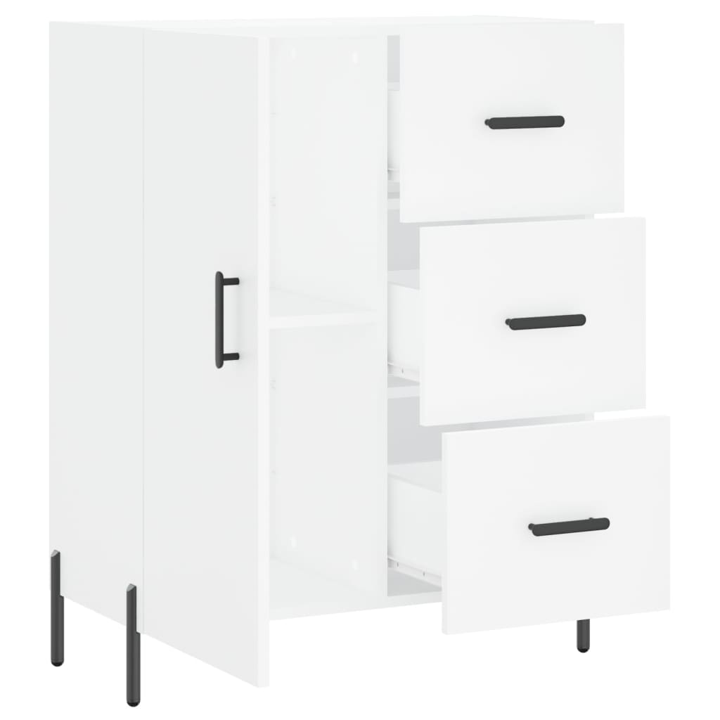 Credenza Bianca 69,5x34x90 cm in Legno Multistrato | homemem39