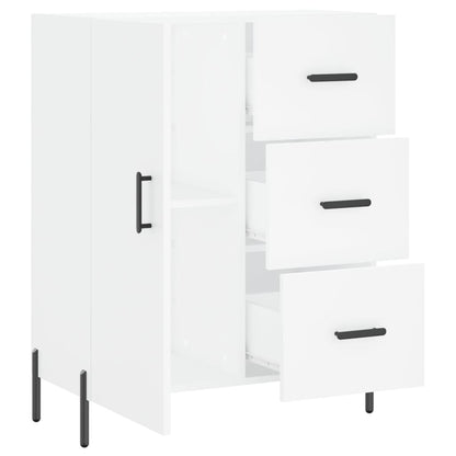 Credenza Bianca 69,5x34x90 cm in Legno Multistrato | homemem39