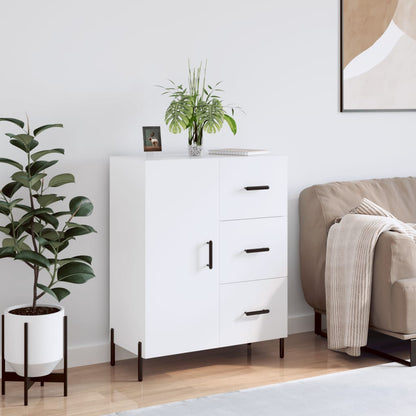Credenza Bianca 69,5x34x90 cm in Legno Multistrato | homemem39