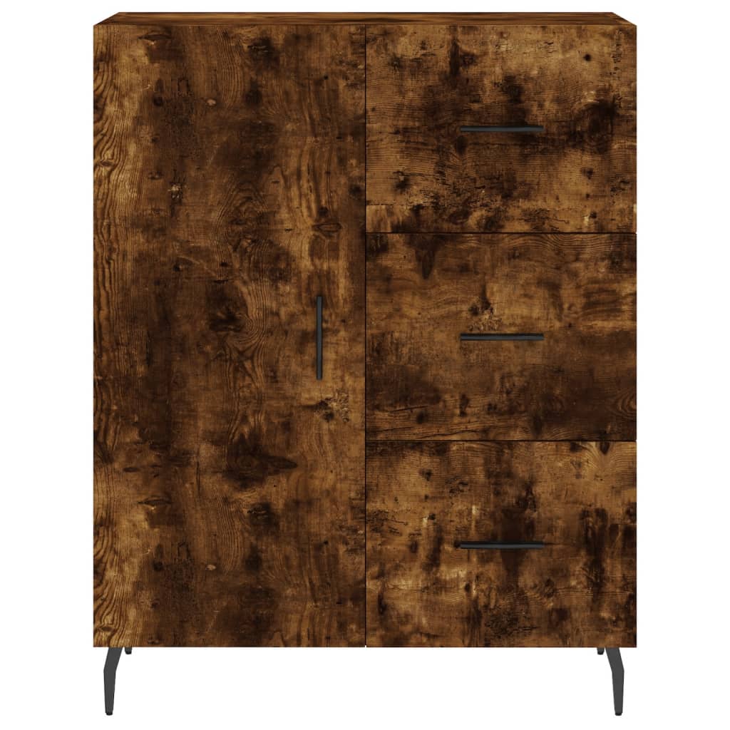 Credenza Rovere Fumo 69,5x34x90 cm in Legno Multistrato - homemem39