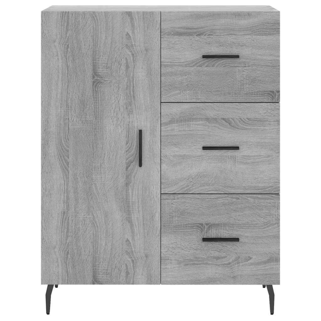 Credenza Grigio Sonoma 69,5x34x90 cm in Legno Multistrato | homemem39