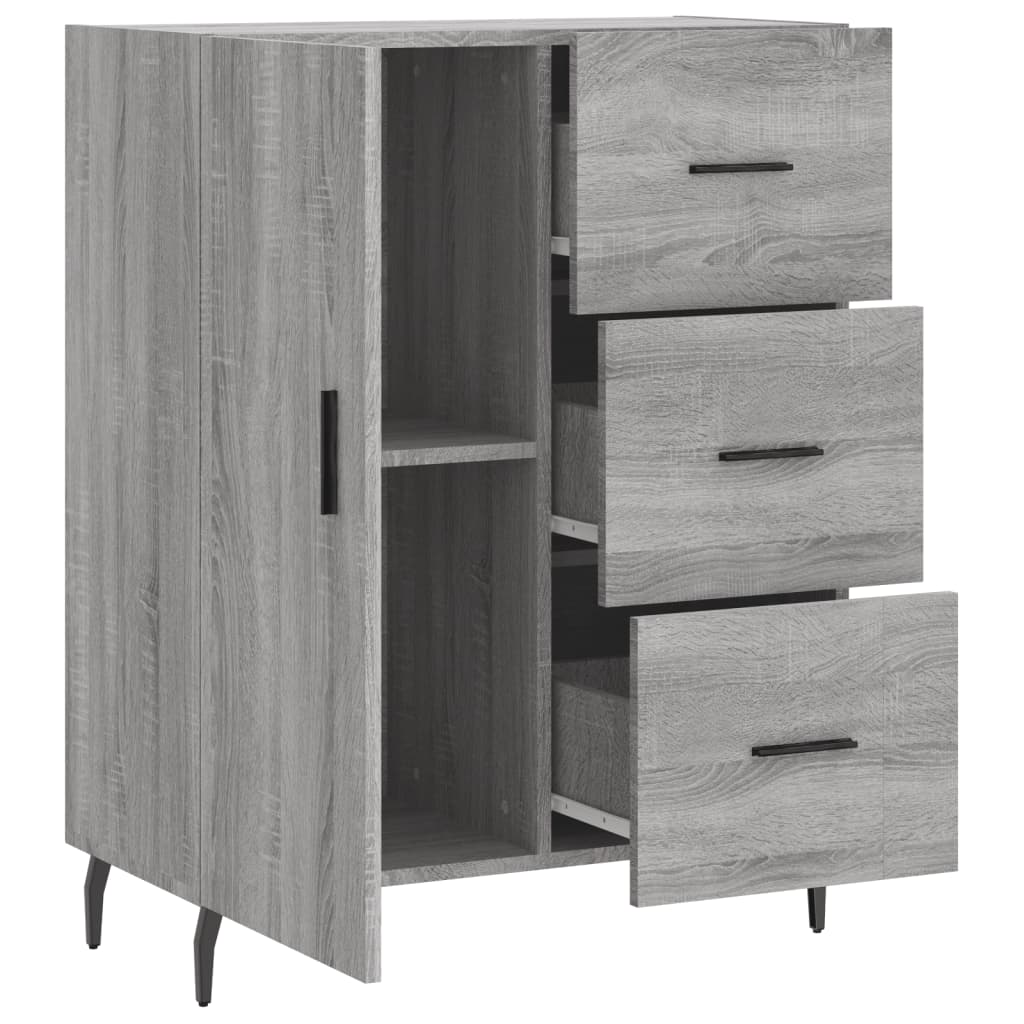 Credenza Grigio Sonoma 69,5x34x90 cm in Legno Multistrato | homemem39