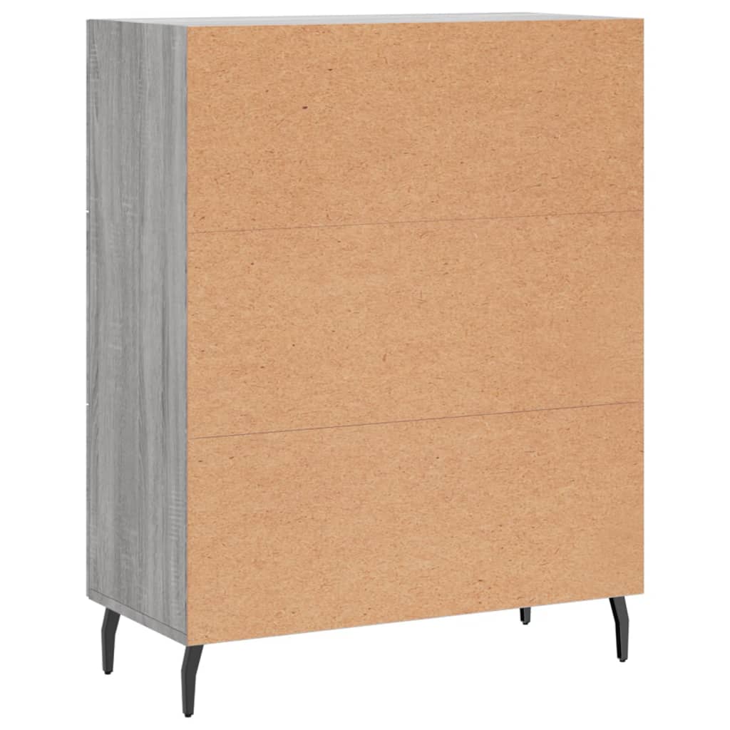 Credenza Grigio Sonoma 69,5x34x90 cm in Legno Multistrato | homemem39