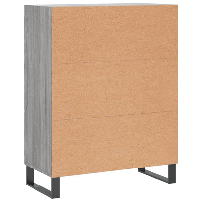 Credenza Grigio Sonoma 69,5x34x90 cm in Legno Multistrato