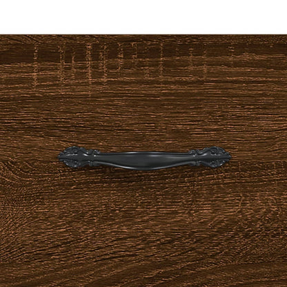 Credenza Rovere Marrone 69,5x34x90 cm in Legno Multistrato - homemem39