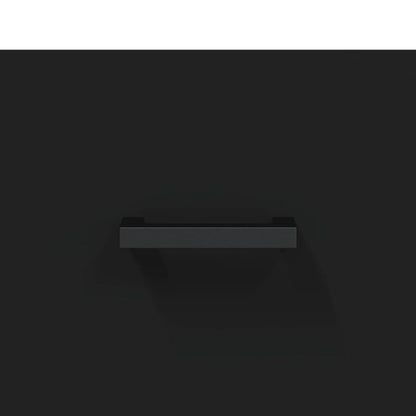 Credenza Nera 69,5x34x90 cm in Legno Multistrato - homemem39